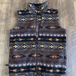 Angderson Fleece Full Zip Jacket Southwestern Vest Medium